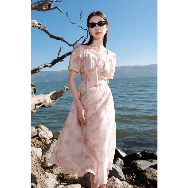 

Sancai Plus Size French Style Lyocell Printed Midi Dress 2XL (175/100B)