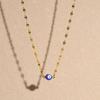 Persönlichkeits Türkis Blau Böser Blick Anhänger Halskette für Damen Charme Gold Farbe Edelstahl Kette Choker Glücksbringer Schmuck Geschenke
