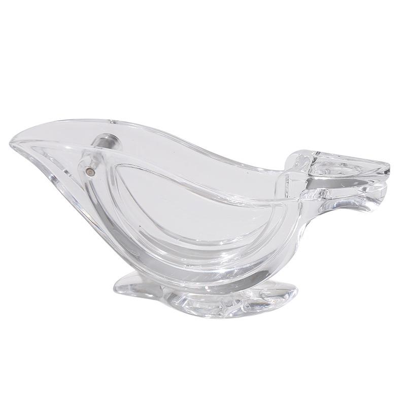 Manual Lemon Squeezer Kitchen Fruit Mini Manual Juicer Bird Shape Transparent Portable For Orange Kitchen Home Slip Tool