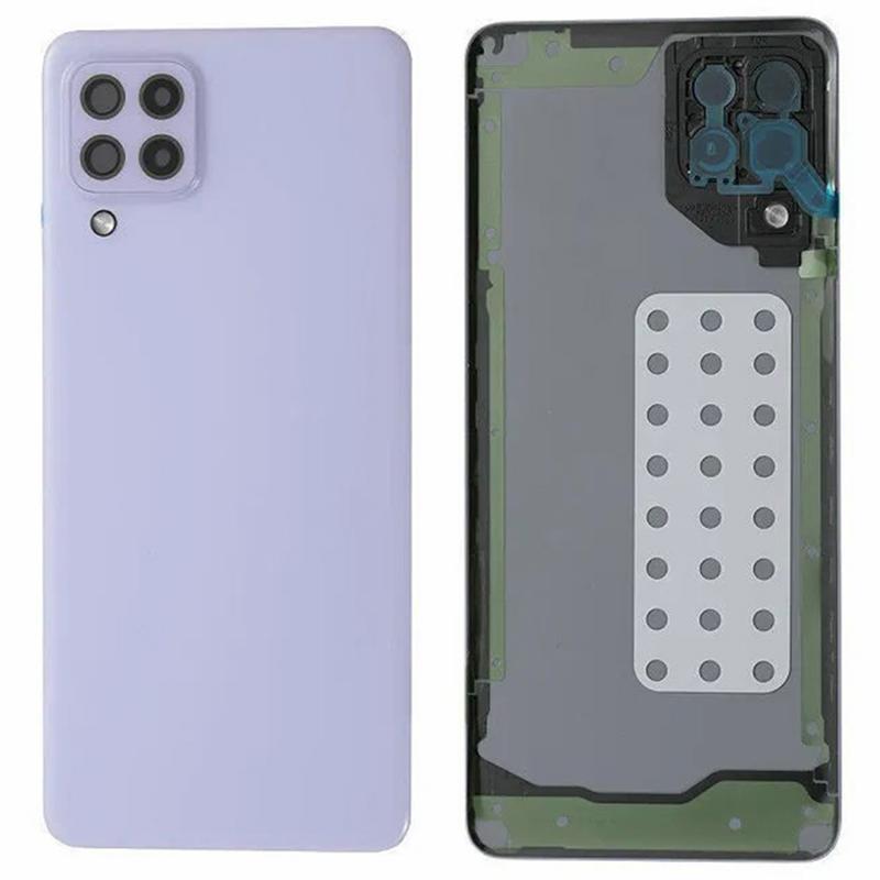 For Samsung Galaxy A22 4G (EU Version) A225 Battery Housing with Adhesive Sticker+Camera Lens Cover (Without Logo)