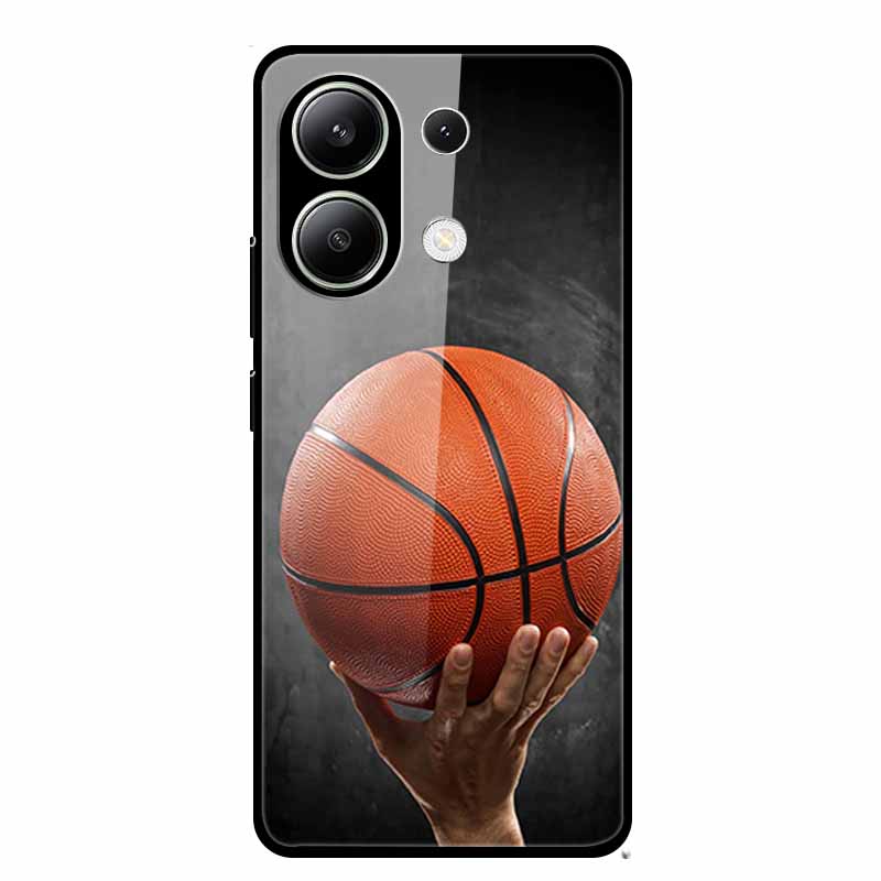 Glass Case For Xiaomi Redmi Note 13 Case Soft Bumper Tempered Glass Hard Back Cover For Redmi Note 13 Pro Phone Case Funda Coque