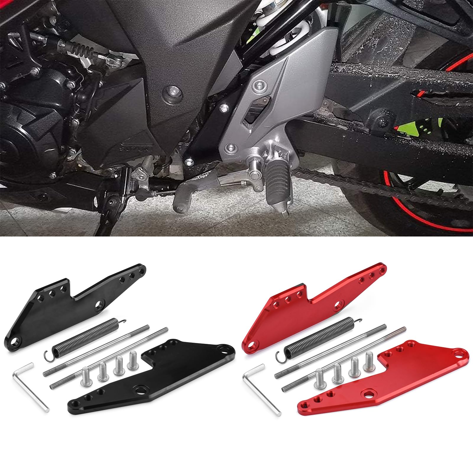 

Мотоциклетная смещенная подножка для Suzuki GSX250R DN11A (2017-2023) (красный)