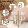 Wooden Jewelry Organizer Holder Multipurpose Hanging Hooks Storage Rack for Rings Key Chains