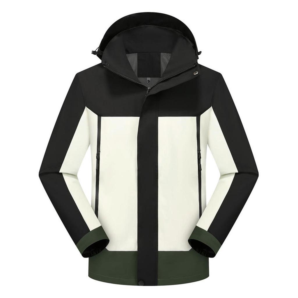 Windproof Waterproof Embroidered Logo Jacket for Outdoor Travel, Workwear, and Mountaineering