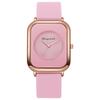 Student Women's Casual Quartz Watch with Square Face and Silicone Strap