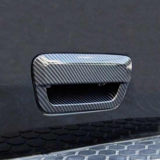 For 2014-2024 Dodge Durango Carbon Fiber Rear Door Tailgate Handle Cover Trim 1P