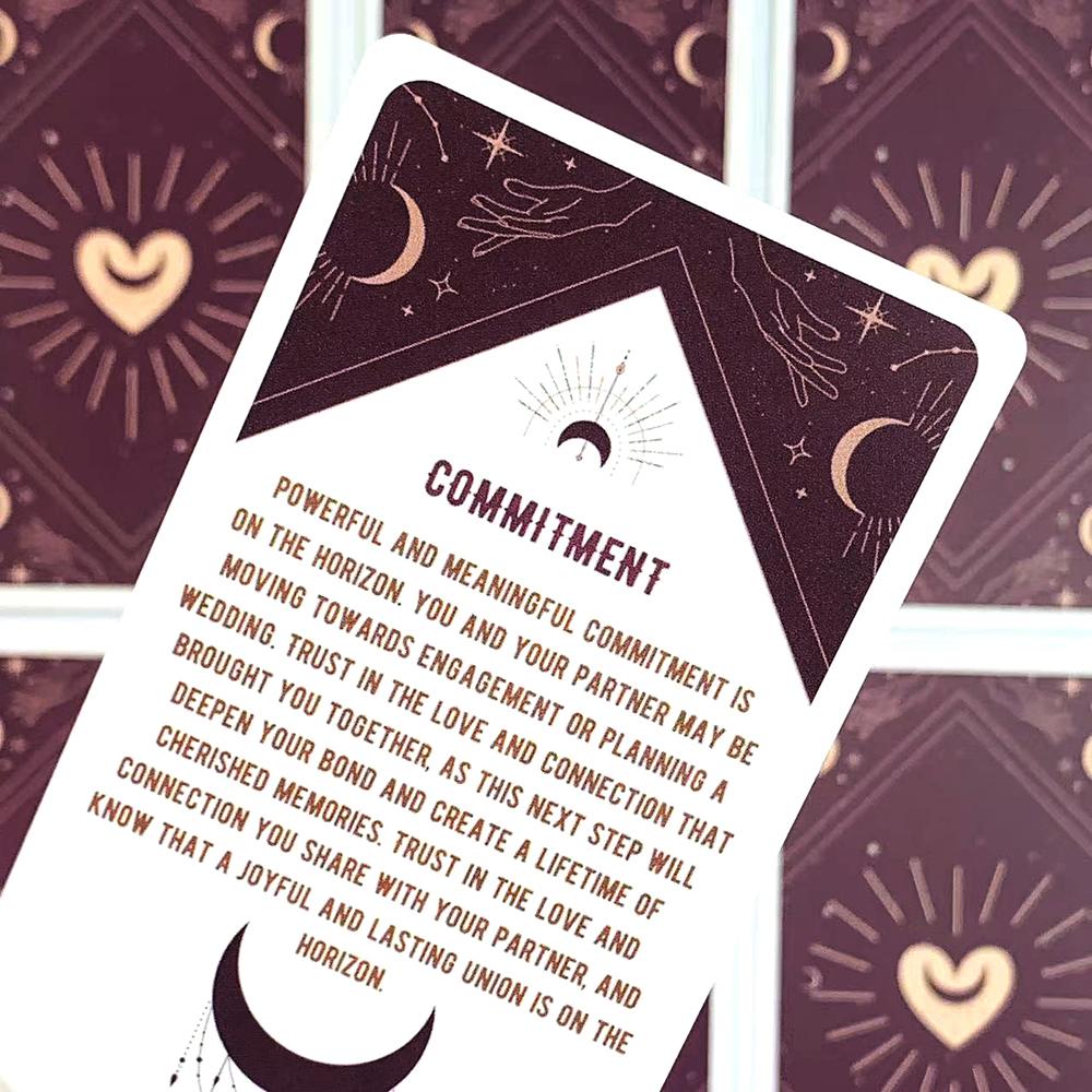 Cosmic Connections Oracle A 54 Cards Deck Classic Fate Divination Card Game ,Great For Beginners, Meditation & Party Games