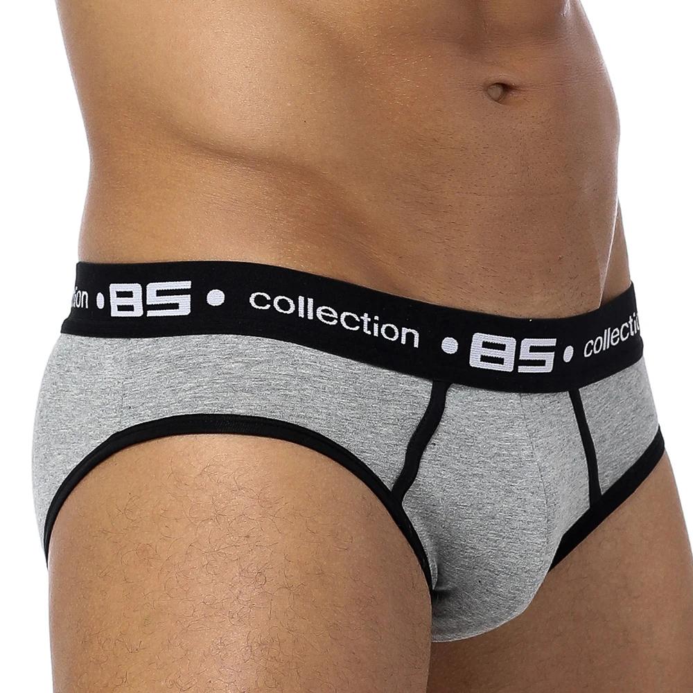 Men's Sexy Cotton Briefs Jockstrap Underwear Low Waist Soft Breathable Underpants Calzoncillos Hombre Lingerie