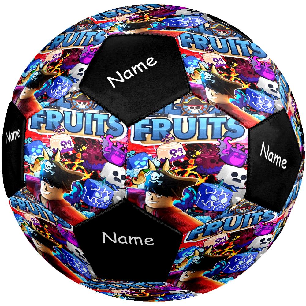 Custom Name Blox Fruits Theme Size 5 Soccer Ball, Suitable for Both Indoor and Outdoor Matches, a Gift Suitable for Everyone.