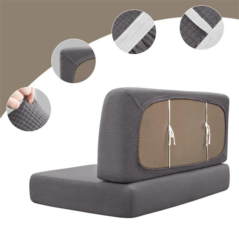 2Pcs/Set Camper Car Bench Cover Water Repellent Rv Dinette Cushions Covers Polar Fleece Stretch Restaurant Sofa Seat Slipcover