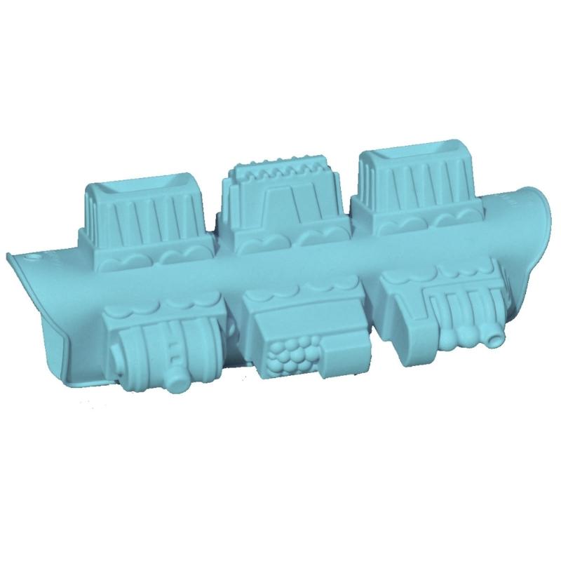Moldes para Pastel de Tren Pequeño Antiadherentes Moldes para Hornear Pastel de Tren para Jabón Siliconas Moldes para Jabón Suministro para Fiesta Infantil Manualidades DIY