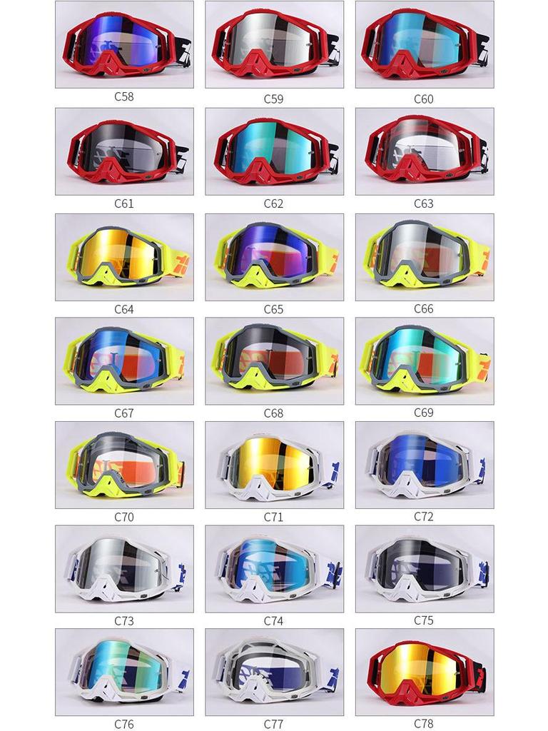 Gafas de Moto y Esquí a Prueba de Viento Transfronterizas: 100% Todoterreno, Equitación al Aire Libre y Protección para Descenso