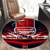 Arsenal Football Club,Gunners Crest Chair Mat Round Rug Office Carpet, Non Slip, Suitable for Living Rooms, Bedrooms Decor.1205587a