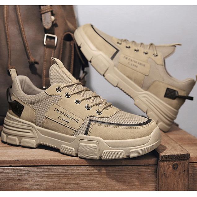 Spring New Tooling Light Work Men's Non-slip Outdoor Shoes Breathable Wear-resistant Men's Shoes Sports Casual Black Board Shoes