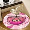 Pink Teddy Bear Office Carpet Chair Mats, Cute Heart Design, Non-Slip Rug for Home Decor, Office Desk Mat, Gift Idea for Kids & Adults, Suitable for