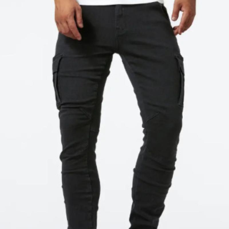 

Men s Cargo Pants with Multiple Pockets, Adjustable Waist, Casual Workwear Trousers in Grey, Black, White, Red, Khaki XXL чорний