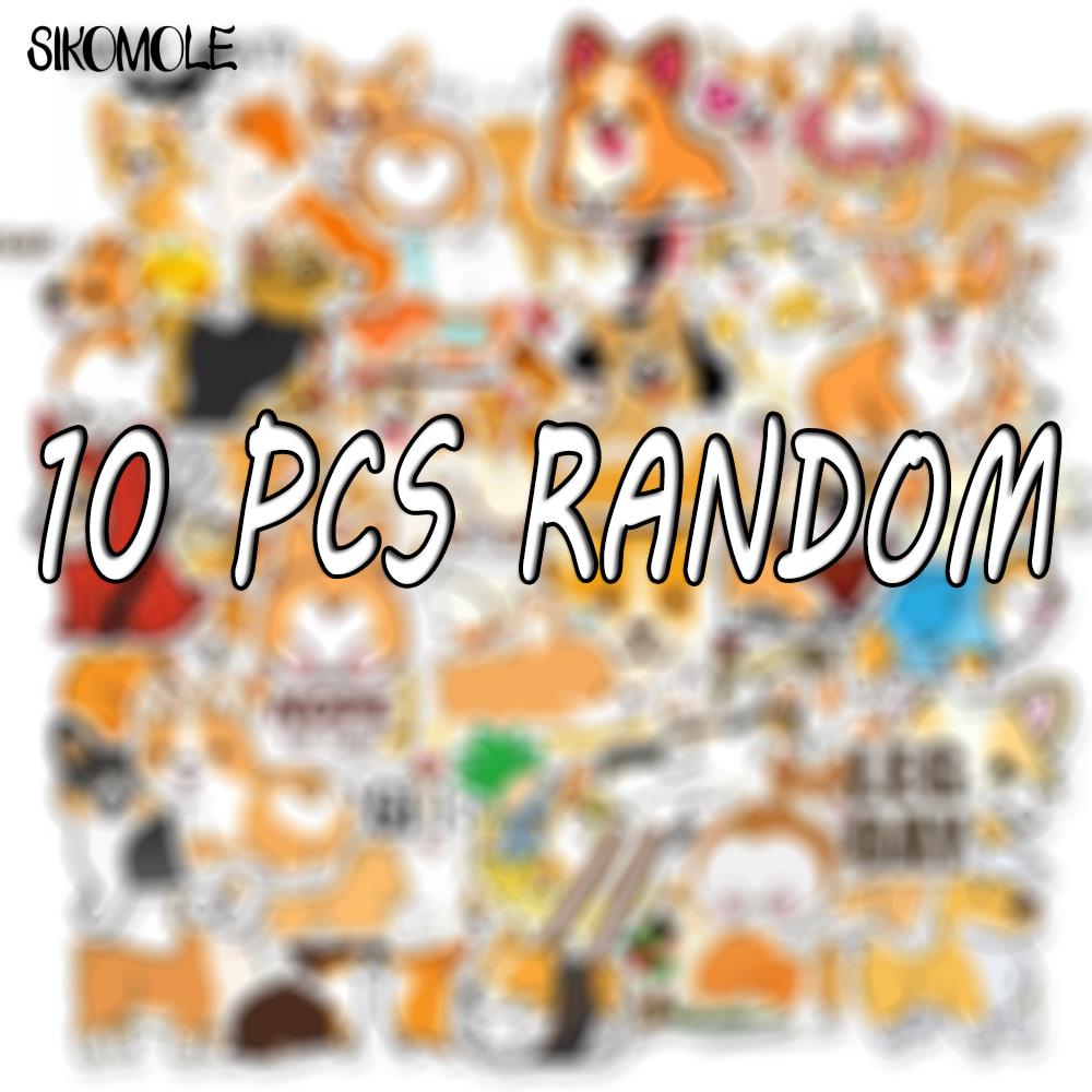 10 30 50PCS Cartoon Welsh Corgi Pembroke Stickers Cute Animals Dog DIY Moto Car Suitcase Laptop Skateboard Graffiti Sticker F5