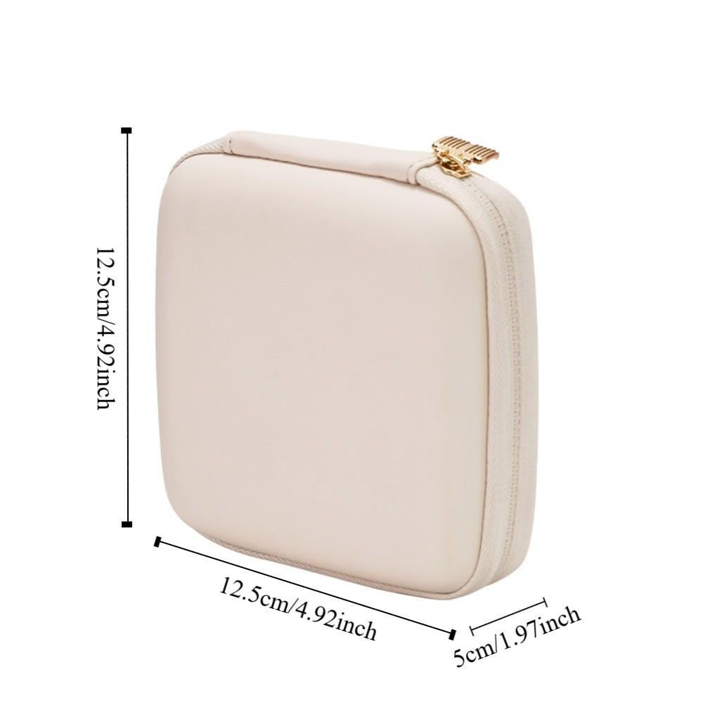 Dustproof Portable Jewelry Organizer Leather Jewelry Display Box  Necklace