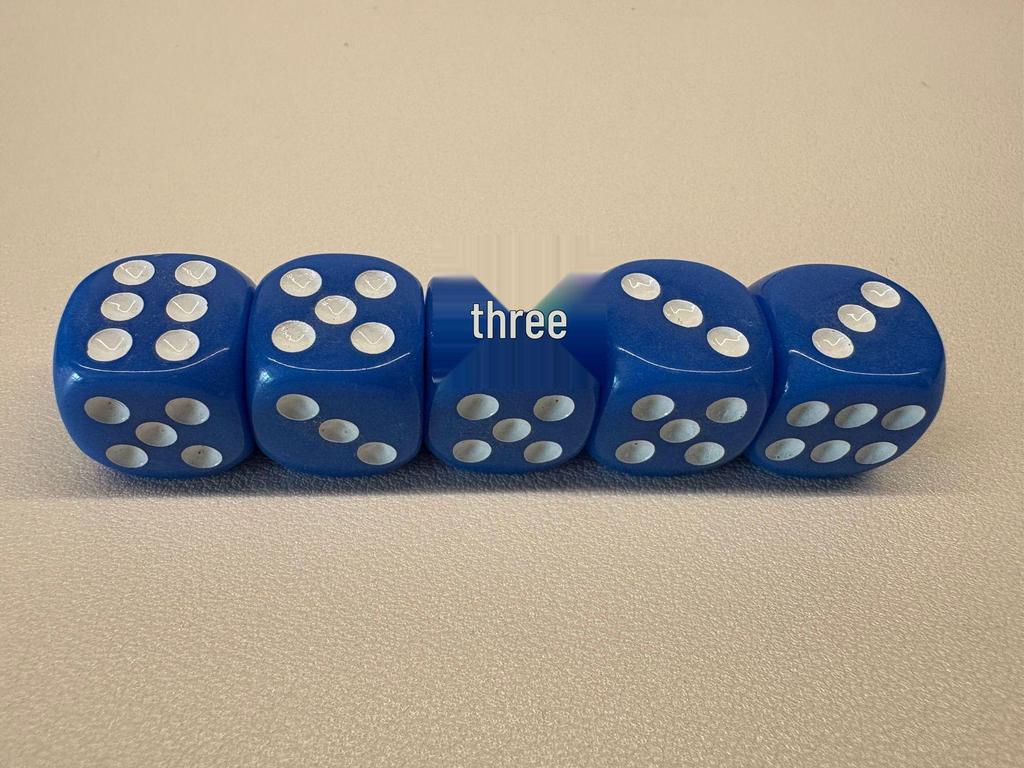 14mm Round-Corner Acrylic Dice Set for RPGs and Teaching