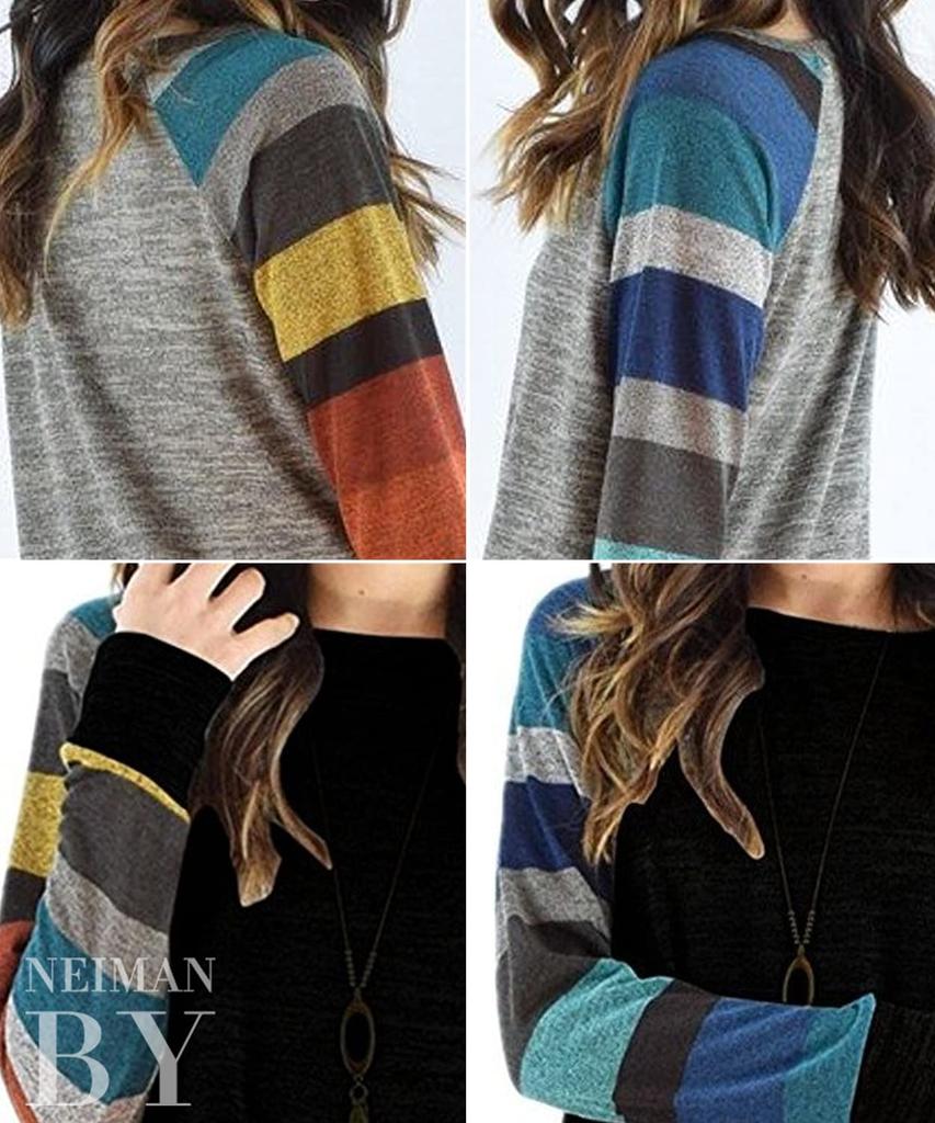 Neiman by Long Sleeve Striped Size and Perfect for All and Perfect for and Casual Elegant Tunic Dress for and Dress, M, Stylish, Cute, Beautiful.