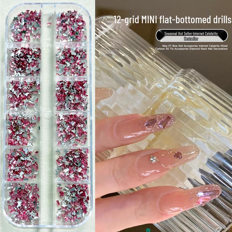 Mini Mixed Resin Irregular Rhinestones for Nail Art - Internet Celebrity Trend