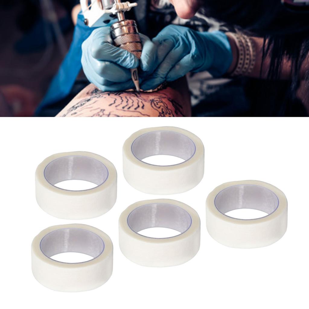 10 Rolls Wound Dressing Tape Professional Waterproof Tattoo Aftercare Adhesive Tape 0.5 Inch X 4.9 Yard