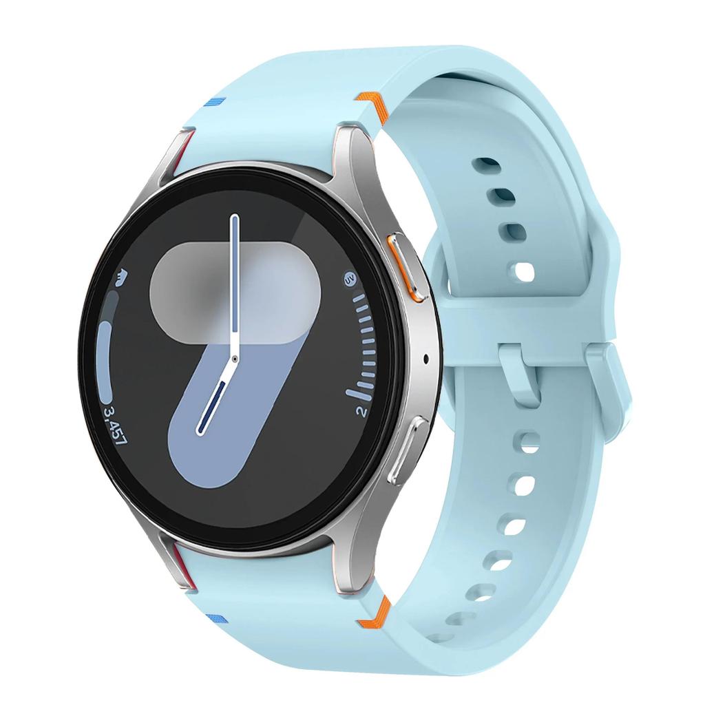 Nowy Oryginalny Silikonowy Pasek do Samsung Watch 7 6 5 Pro 44mm 40mm 45mm Sportowa Bransoleta do Galaxy Watch 6Classic 43mm 47mm Pasek