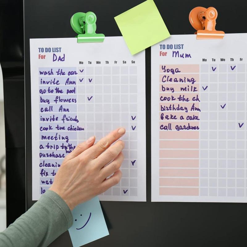 6 Pack Colorful Magnetic Clips for Whiteboard, Refrigerator Magnets Fridge Magnets for Fridge, Fridge Magnet