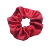 Minimalist Solid Satin Hair Tie Ponytail Accessory with Hang Tag
