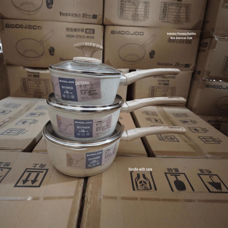 Sanjiaolong 16cm Maifan Stone Non-stick Saucepan