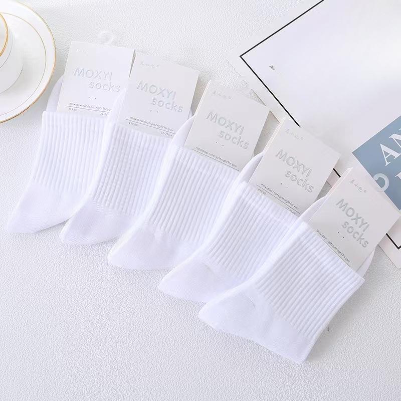 

Женские весенне-осенние новые модные спортивные гольфы 1 pair белый