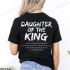 Daughter of The King T-shirts, Aesthetic Christian Tshirts, Women's Religious Shirt, Bible Verse Tees, Christian Church Tops