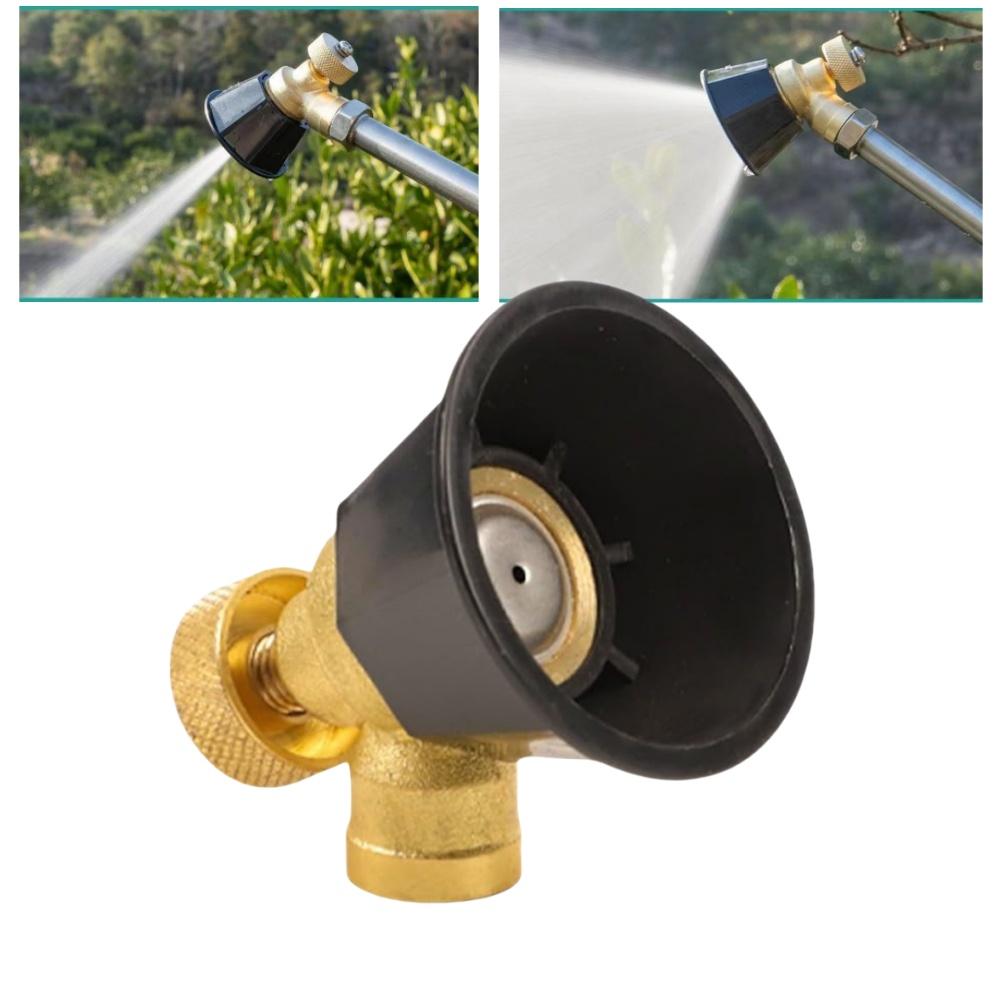 1PCS Brass/Alloy Nozzle Agricultural Atomization Adjustable Nozzle Black Whirlwind Agricultural Sprinkler Head Garden Tool