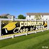 Large Graduation Party Banners Premium Polyester Fabric Graduation Backdrop Vibrantly Print Ideal For 2026 Celebrations