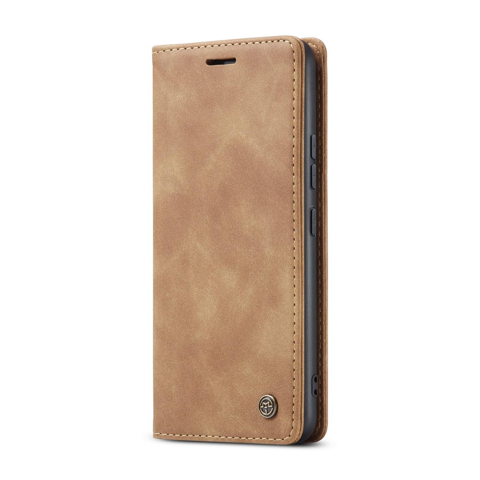 

For Oppo Reno12 F 5G Case CASEME 013 Series Card Holder Stand Leather Phone Cover Red