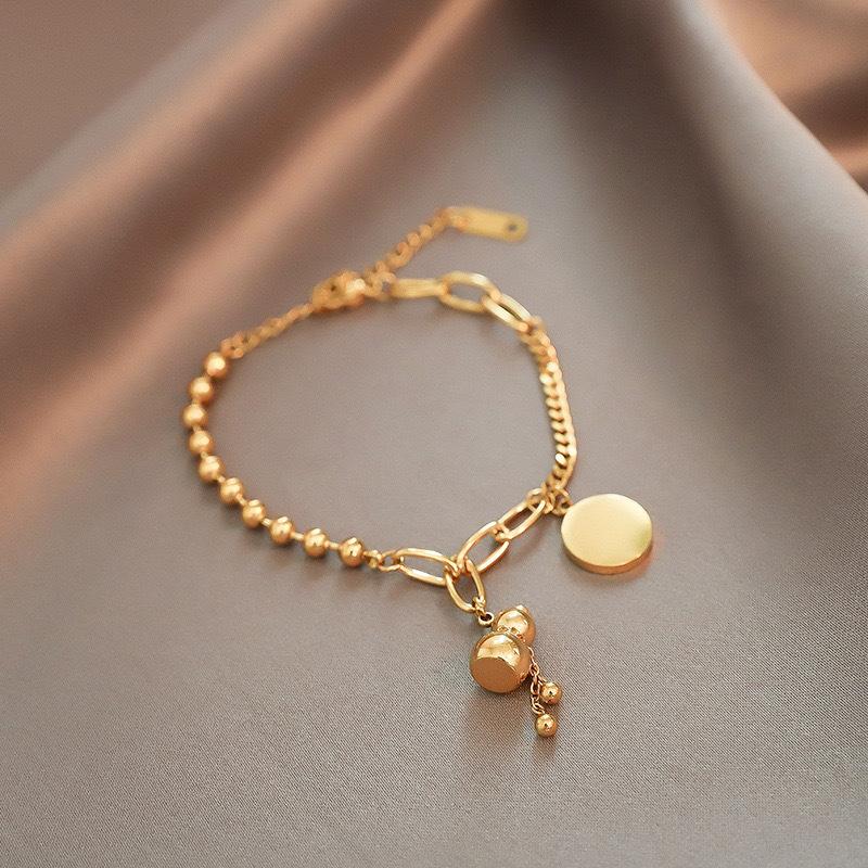 Retro ethnischer Stil kleine Kürbisarmband Damen Europäischer und Amerikanischer Hip-Hop Schmuck Titanstahlarmband