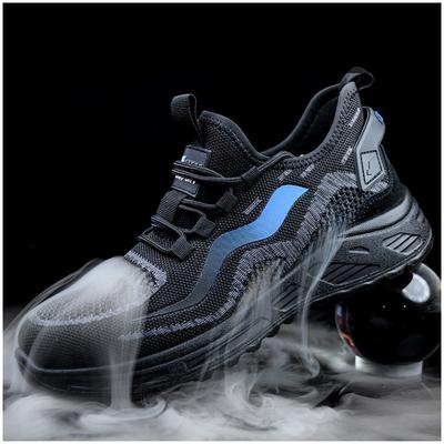 Übergröße Herrenmode atmungsaktive Stahlkappe Arbeitssicherheitsschuhe Sommer Arbeiter Sicherheitsstiefel isolierte Sneaker schützen Schuhwerk