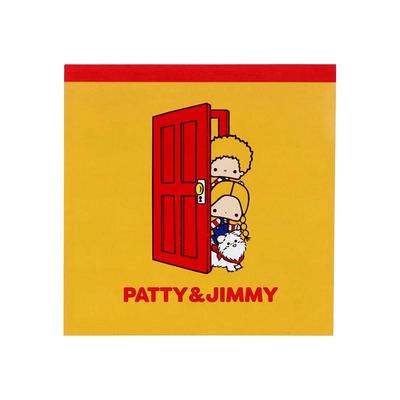 Sanrio PATTY & JIMMY Quadratischer Notizblock ( Retro ) Japan NEU