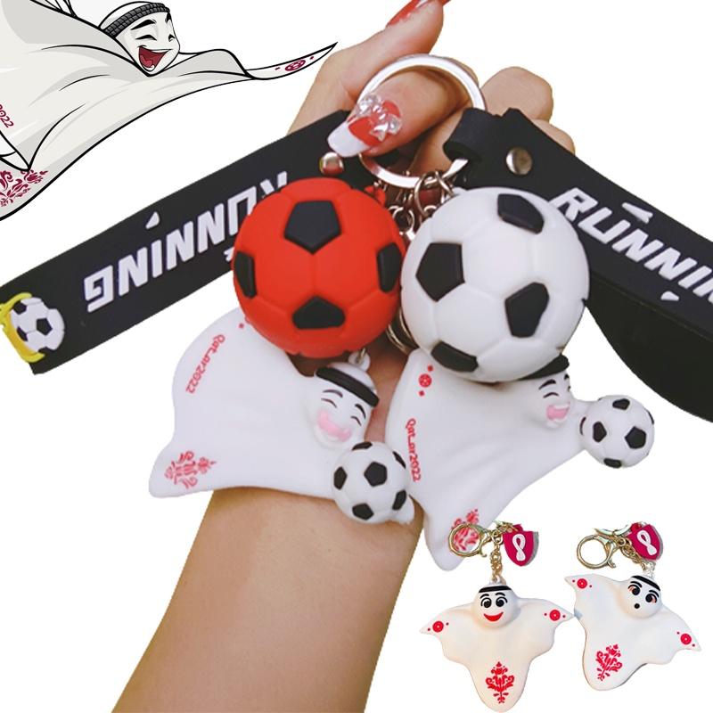 2022 Mascot Qatar Laeeb Toy Keychain Pendant Keyring Kids Gifts Christmas