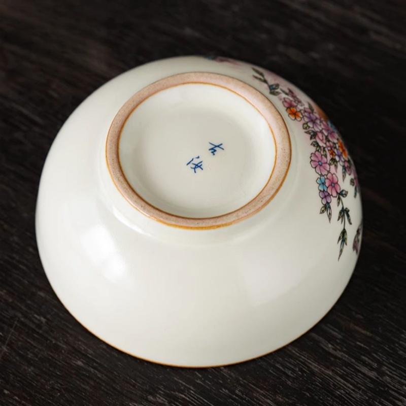 100ml Ru Kiln Persian Cat Pu Erh Cup Teacup Master Cup Ceramic Home Single Cup High End Kung Fu Tea Ceremony Tea Tasting Cup