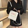 Premium Embroidered Butterfly Backpack Women's Backpack 2025 New Fashion Solid Color Textured School Bag Student Handbag