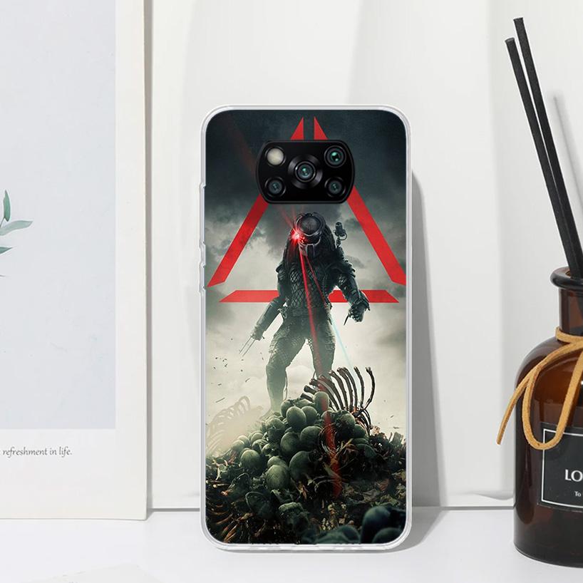 Alien Vs Predator Painted Phone Case For Xiaomi Poco X7 X6 X5 M7 M8 Pro F7 Ultra Redmi 15C 15 13C 13 12C 12 10 10C 10A Art Funda