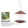 Bird Feeder Roof Hanging Bird Feeder Feeding Tool for Garden Yard Outdoor Decoration