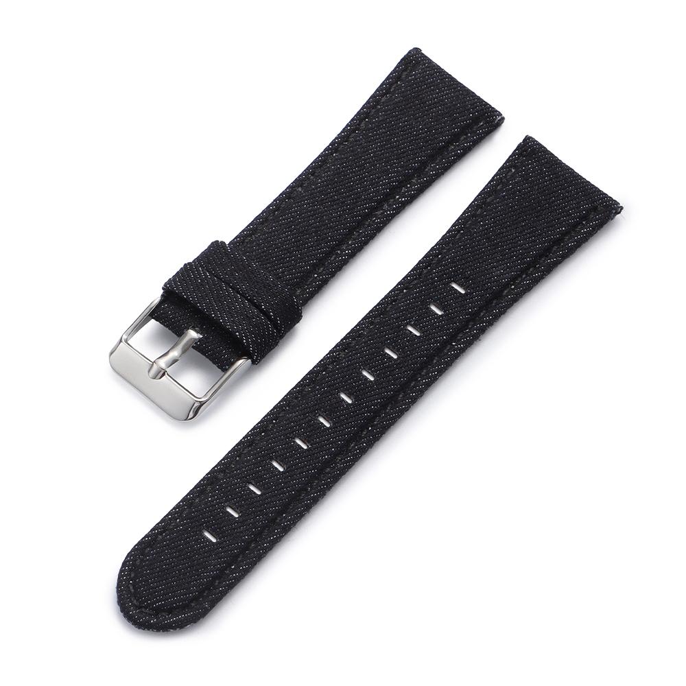 Denim Nylon Straps 22mm 24mm for Omega for Seiko Watches for Men Women Vintage Soft Fabric Nylon Watchbands Watch Accessories