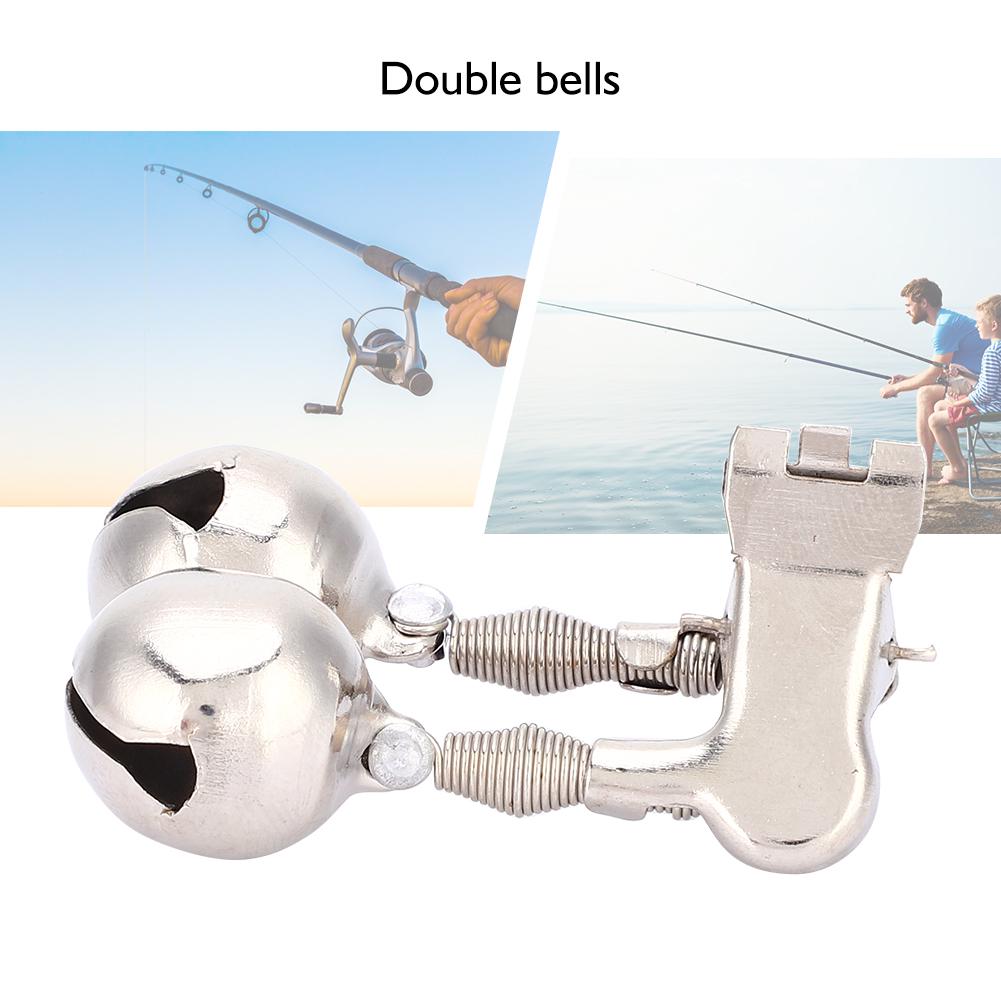 Buy Stainless Steel Double Bell Fishing Pole Assembly Fish Alarm Bell