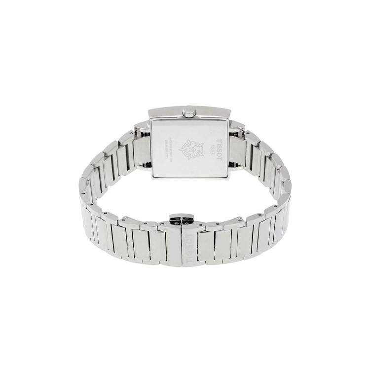 Tissot Nawilżający Zegarek Damski z Kolekcji Ting Mechanizm Kwarcowy 29mm Czarna Tarcza Stalowa Koperta T034.309.11.053.00