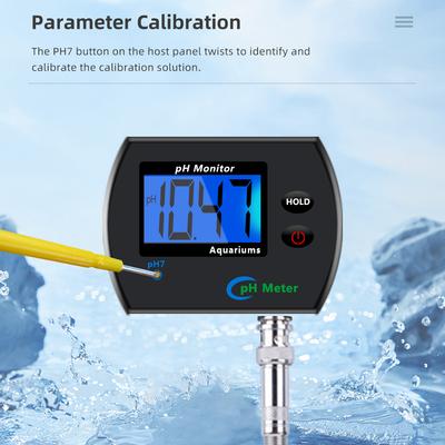 Digitaler pH-Meter Aquarium Trinkwasser Online-pH-Monitor Professioneller genauer Wasserqualitätsprüfer Mehrparameter EU-Stecker