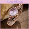 Kstyle Decorative Ladies Alloy Quartz Watch With Gemstone Bracelet For Casual Wear