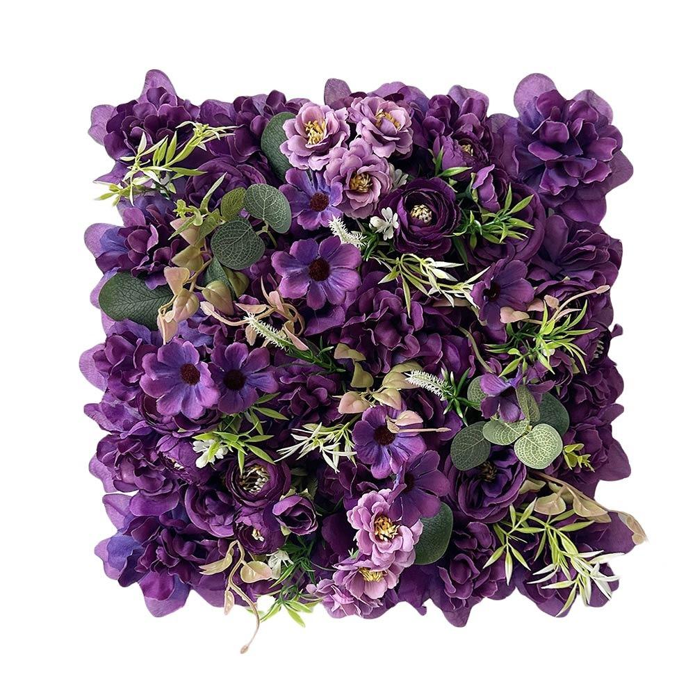 Background Wall Artificial Rose Flower Wall Multicolor Hydrangea Flower Panel Gift