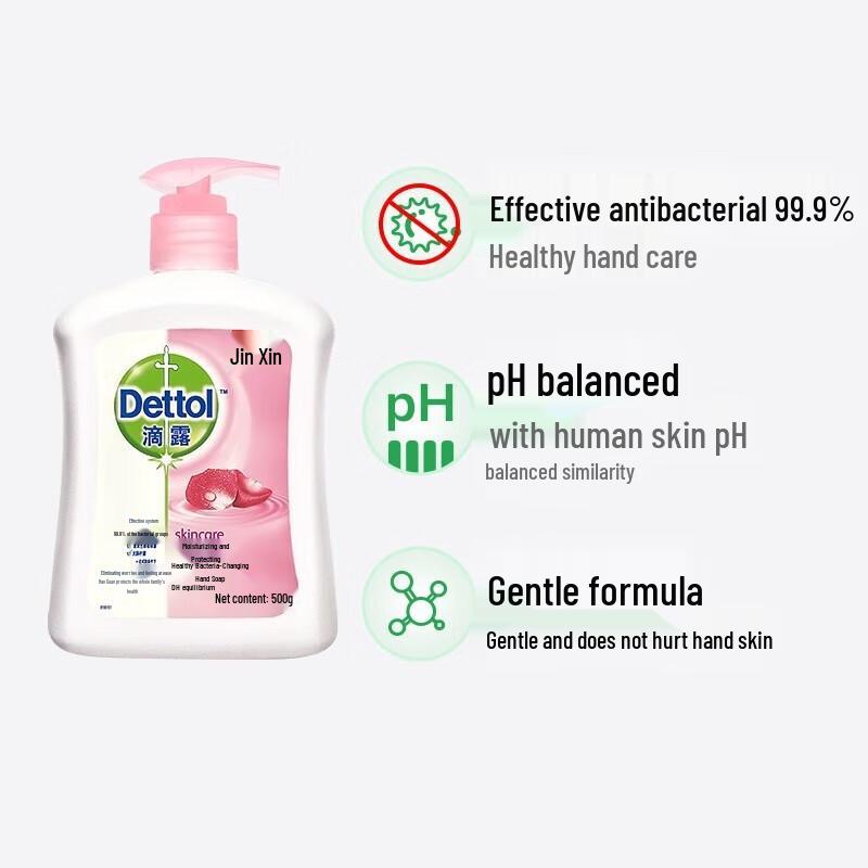 Dettol Moisturizing & Antibacterial Hand Wash (500g + 500g Refill)
